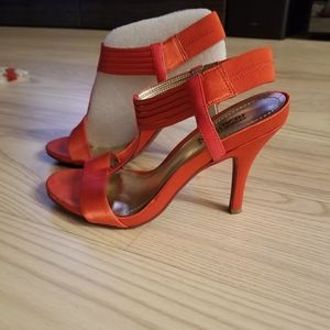 Coral Satin Kenneth Cole Heels